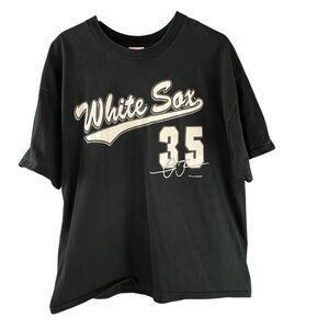 Vintage Chicago White Sox #35 Frank Thomas MLB Baseball T-Shirt 2004 Dynasty 2XL